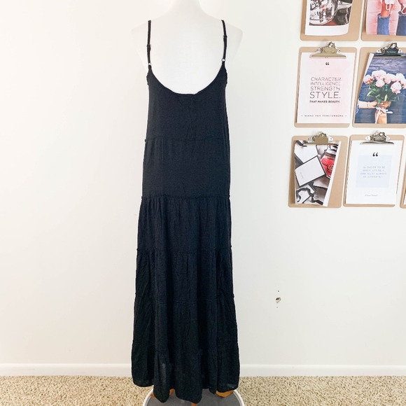 2/$25 Boho Me Front Embroidered Maxi Dress Small - Picture 5 of 7